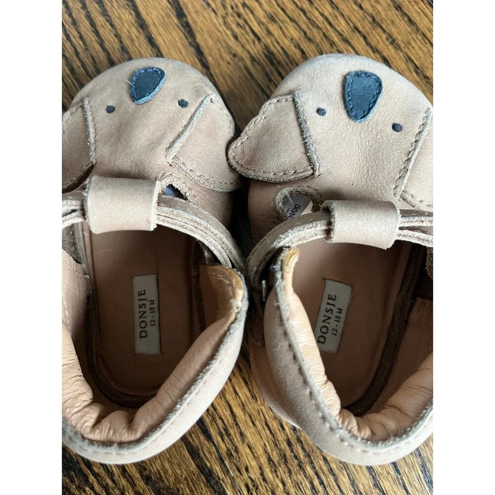 Donsje Spark Classic Koala Shoes Truffle Bubuck (US 4 12-18M)